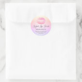 Sticker Rond Lip Lip Scruter moderne Pastel Blush Lips (Sac)