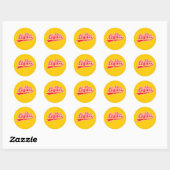 Sticker Rond Liqueur Klam (Feuille)