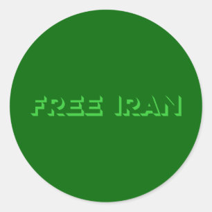 Sticker Rond L'Iran libre