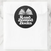 Sticker Rond Lire les livres interdits (Sac)
