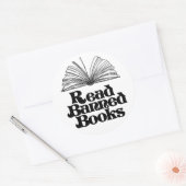 Sticker Rond Lire les livres interdits (Enveloppe)