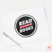 Sticker Rond Lire les livres interdits (Enveloppe)