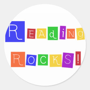 Sticker Rond Lire Rocks Tshirts et cadeaux