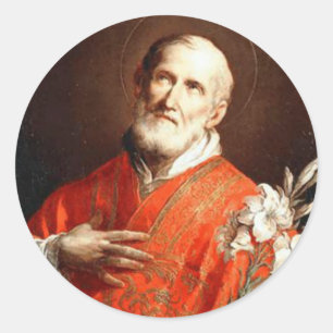 Sticker Rond Lis de St Philip Neri