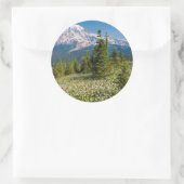Sticker Rond Lis des avalanches et mont Rainier (Sac)