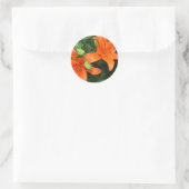 Sticker Rond Lis rose (Sac)