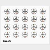 Sticker Rond Lisboa (Feuille)