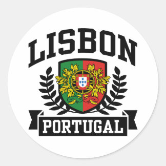 Sticker Rond Lisbonne Portugal