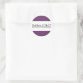 Sticker Rond Lisez le 7h24 de Matthew de bible - 27 (Sac)