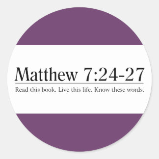 Sticker Rond Lisez le 7h24 de Matthew de bible - 27