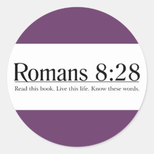 Sticker Rond Lisez le 8h28 de Romains de bible