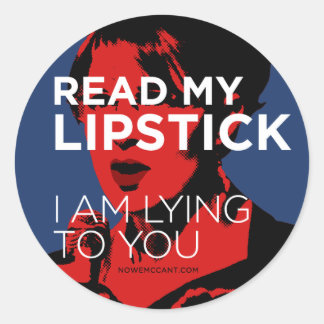 Sticker Rond Lisez Mon Lipstick