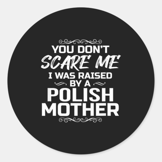 Sticker Rond Lish Mother Raised Gift (Devant)