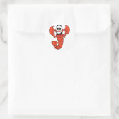 Sticker Rond Lisser le homard (Sac)