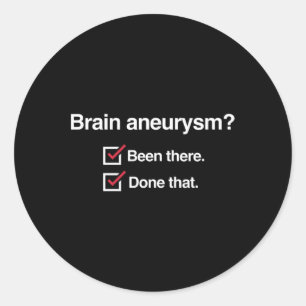 Sticker Rond Liste de contrôle Sensibilisation actuelle à l'neu