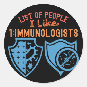 Sticker Rond Liste des personnes que j'aime 1_Immunologistes