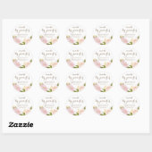 Sticker Rond Liste personnalisée pour Jennifer (Feuille)