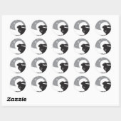 STICKER ROND LIT DE NEIGE (Feuille)