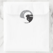 STICKER ROND LIT DE NEIGE (Sac)