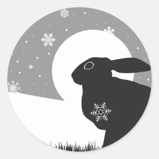 STICKER ROND LIT DE NEIGE (Devant)