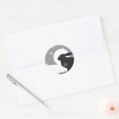 STICKER ROND LIT DE NEIGE (Enveloppe)