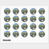 Sticker Rond Lit d'eau 2 (Feuille)