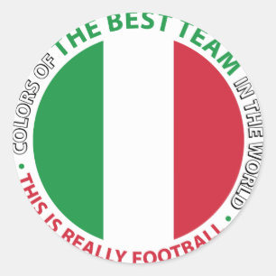 Sticker Rond L'Italie Italy Art Shield