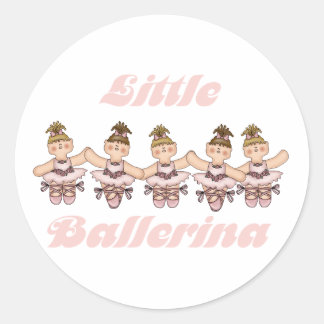 Sticker Rond Little Ballerina