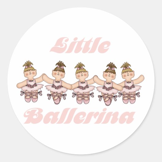 Sticker Rond Little Ballerina (Devant)
