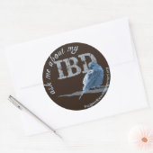 Sticker Rond Little Birdie s'interroge sur IBD (Enveloppe)