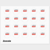 Sticker Rond Little Boo Creative Décontracté (Feuille)
