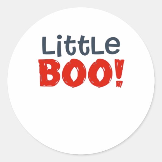 Sticker Rond Little Boo Creative Décontracté (Devant)