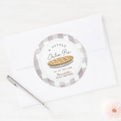 Sticker Rond Little Cutie Pie Thanksgiving Baby shower (Enveloppe)