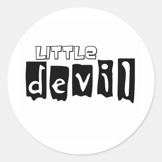 Sticker Rond Little Devil (Devant)