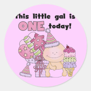 Sticker Rond Little Gal est un tee-shirt et un cadeau