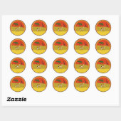 Sticker Rond Little Gazelle (Feuille)