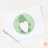Sticker Rond Little Green Gnome (Enveloppe)