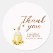 Sticker Rond Little Honey Baby shower (Devant)