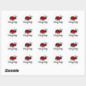Sticker Rond Little Hug Bug (Feuille)