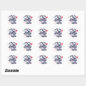 Sticker Rond Little India (Feuille)