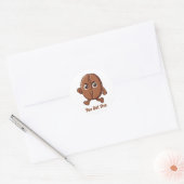 Sticker Rond Little Kaka – Propulsé par le Café (Enveloppe)