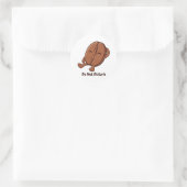 Sticker Rond Little Kaka – Propulsé par le Café (Sac)