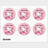 Sticker Rond Little Kitty (Feuille)
