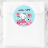 Sticker rond Little Kitty Classic (Sac)