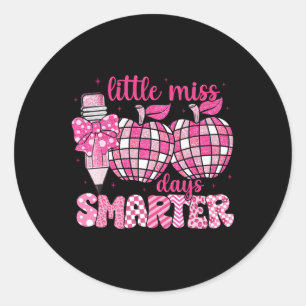 Sticker Rond Little Miss 100 Jours Smarter S Enfants 100 Jours