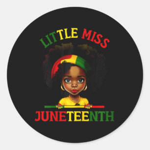 Sticker Rond Little Miss Junetten