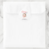 Sticker Rond Little Miss Onederful 1er anniversaire (Sac)