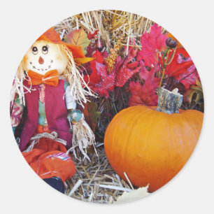 Sticker Rond Little Mister Scarecrow