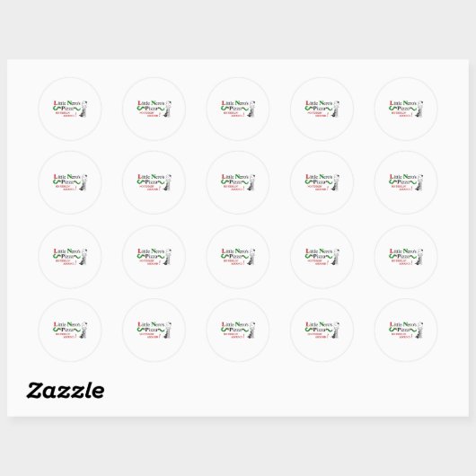 Sticker Rond Little Nero's Zza  (Feuille)