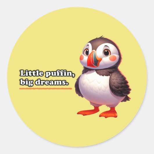 Sticker Rond "Little P (Devant)